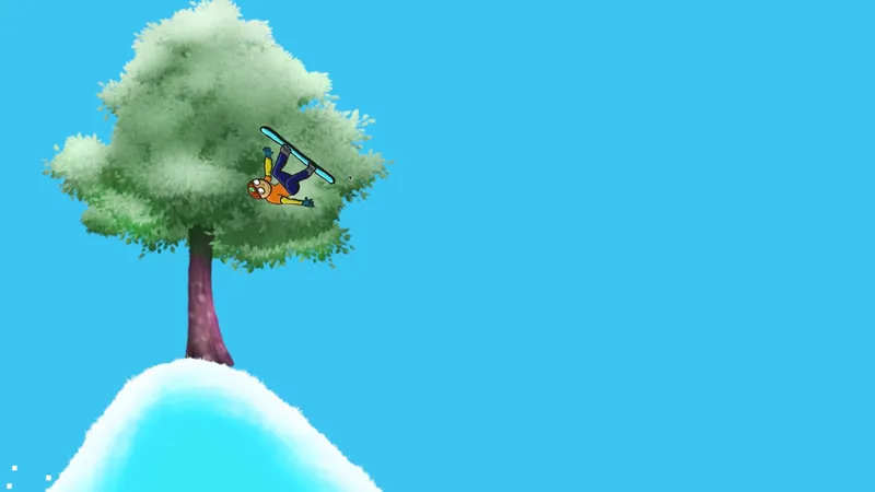 Screenshot of Snowboarder Game (Unity)