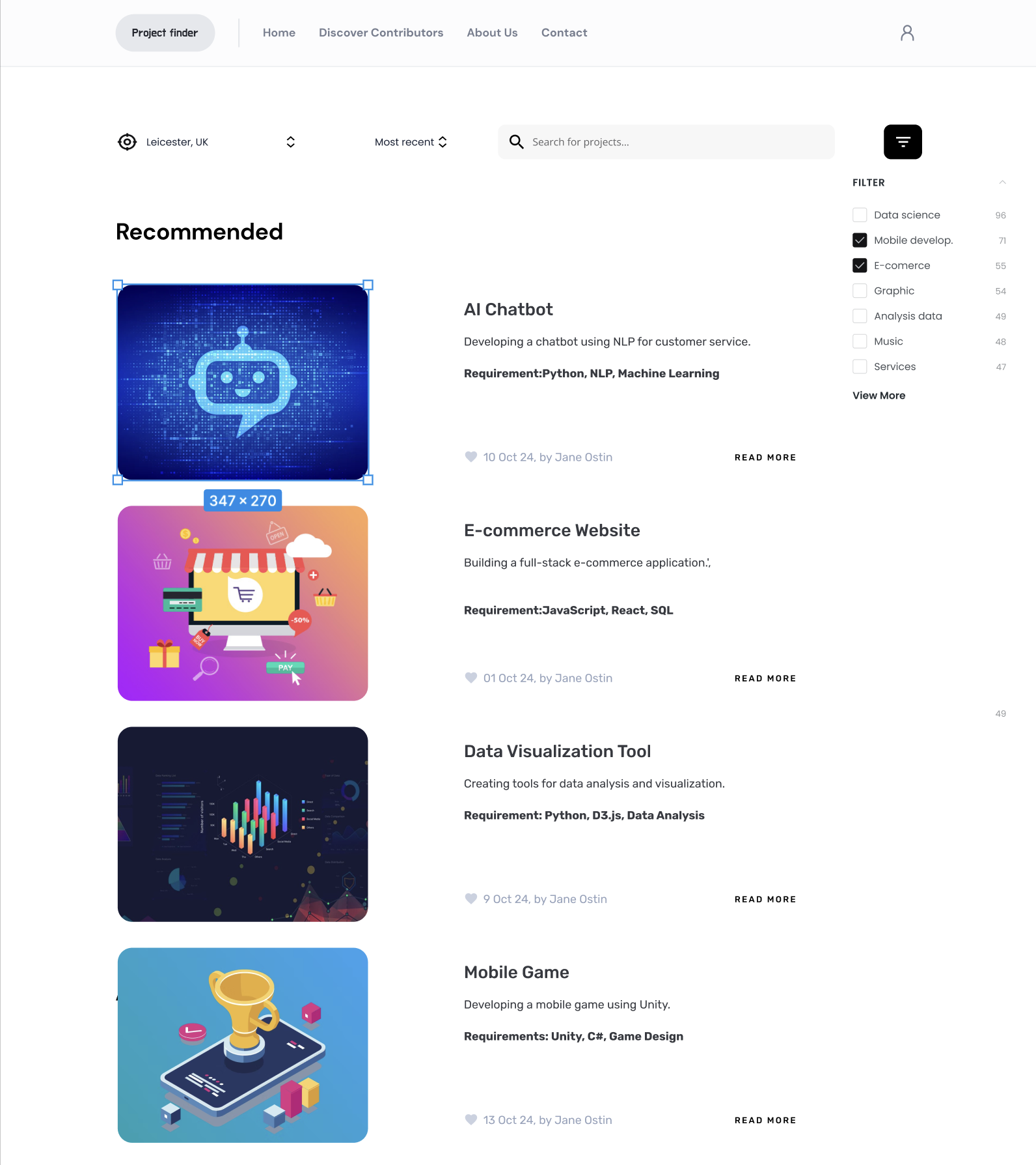 Home page